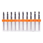 10-Piece Tungsten Carbide PCB Drill Bits Set, 1/8 Inch Shank Micro Drills for CNC Circuit Board Drilling
