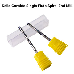 Solid Carbide Single Flute Spiral End Mill