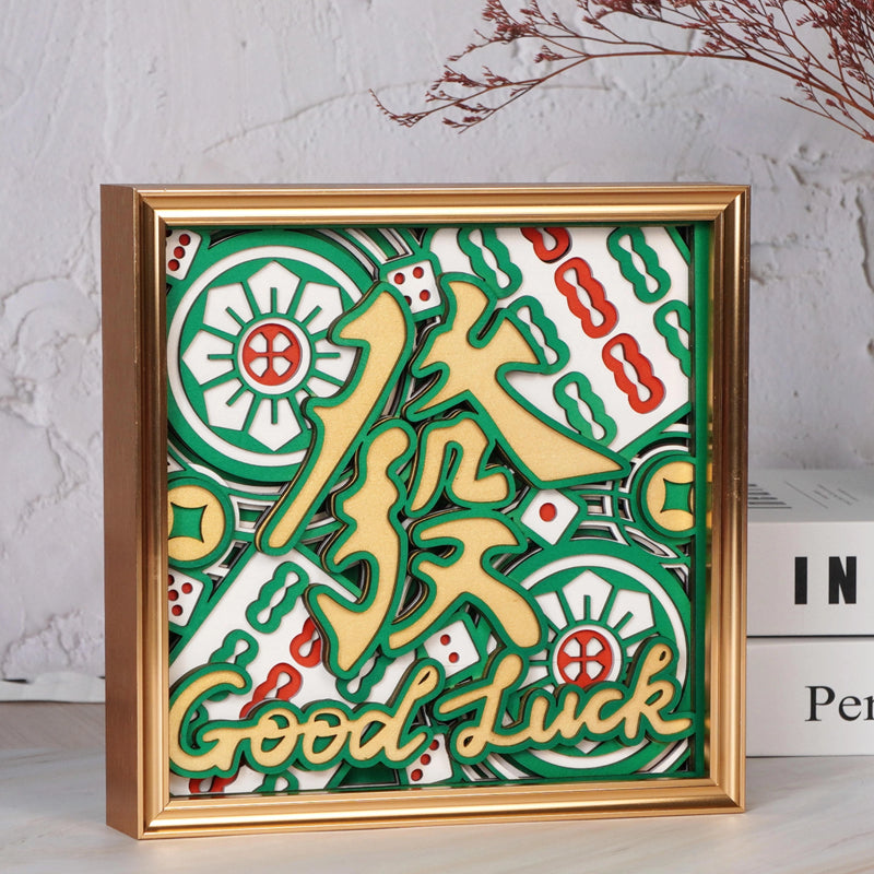 Layered Wood Tabletop Decor | Finished Wooden Display Piece