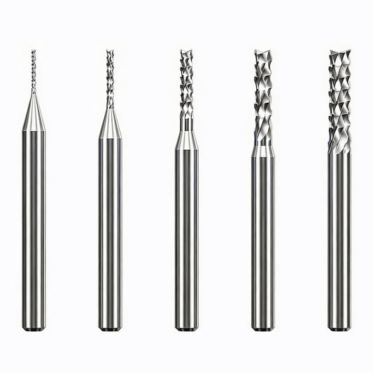 (10pcs)Solid Carbide Corn Teeth PCB Router Bit - 1/8" (3.175mm) Shank