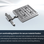 Vacuum workholding platform for secure material fixation