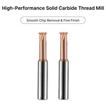 high-performance 6mm solid carbide thread mills designed for smooth chip removal and fine finishes.