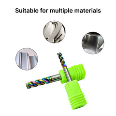 MAXMAKE CNC milling cutter suitable for aluminum, brass, and non-ferrous metals, delivering clean surface finishes.