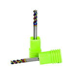 High-precision MAXMAKE CNC router bit, 3-flute flat mill designed for smooth aluminum machining.