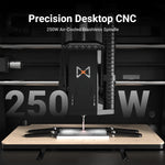 Powerful 250W air-cooled brushless spindle on the MAXMAKE HiMill D1S desktop CNC, designed for unmatched cutting power on tough metals.