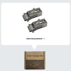Maxmake Side Clamp Set (2pcs) for low-profile CNC milling, carving, and cutting. Secure workholding solution.