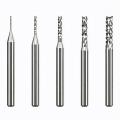 10-piece Solid Carbide PCB Corn Router Bit Set by MAXMAKE.