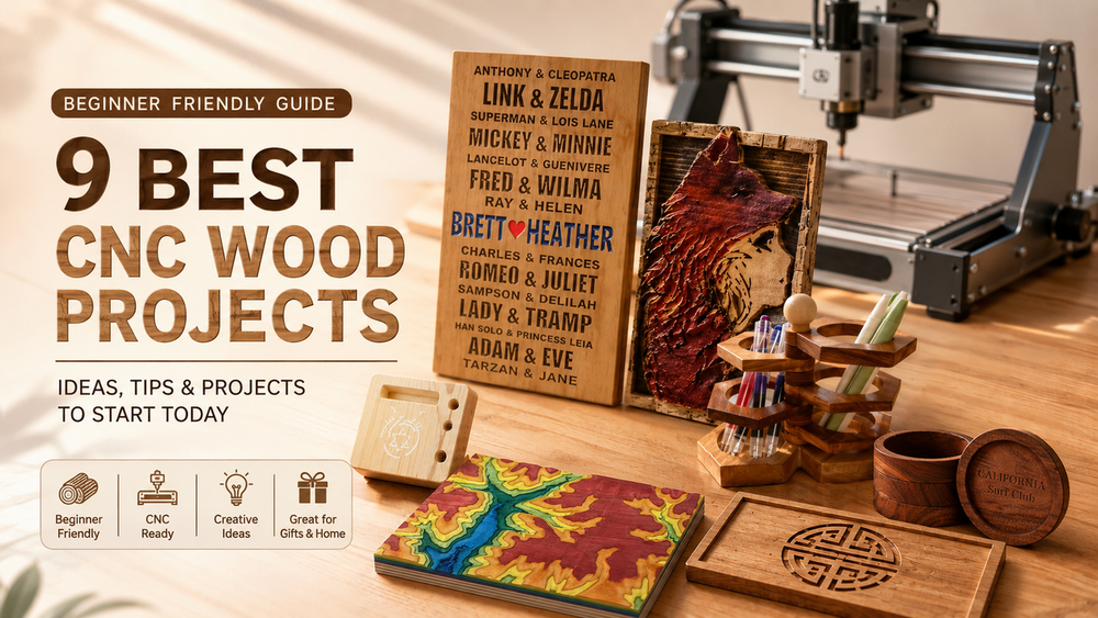 Best CNC Woodworking Projects for Beginners: What Can You Make with a Desktop CNC?