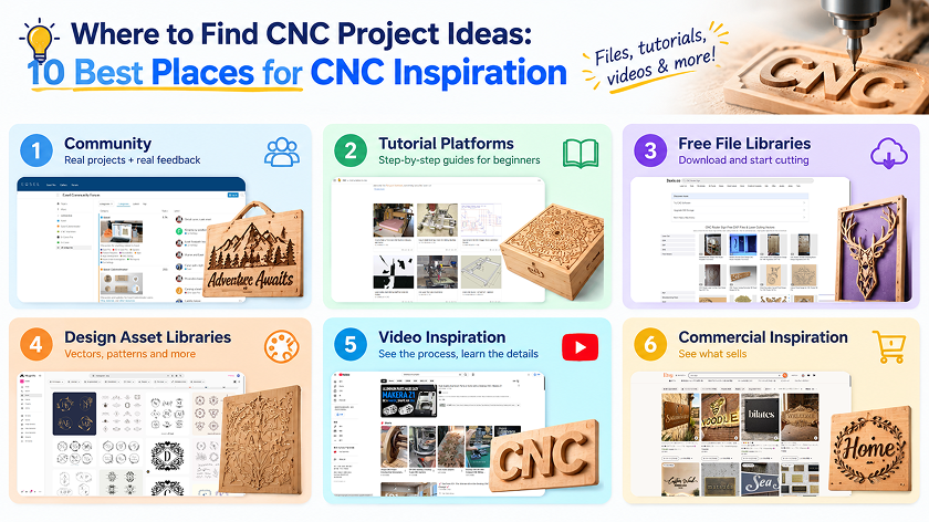 Where to Find CNC Project Ideas: 10 Best Places for CNC Inspiration