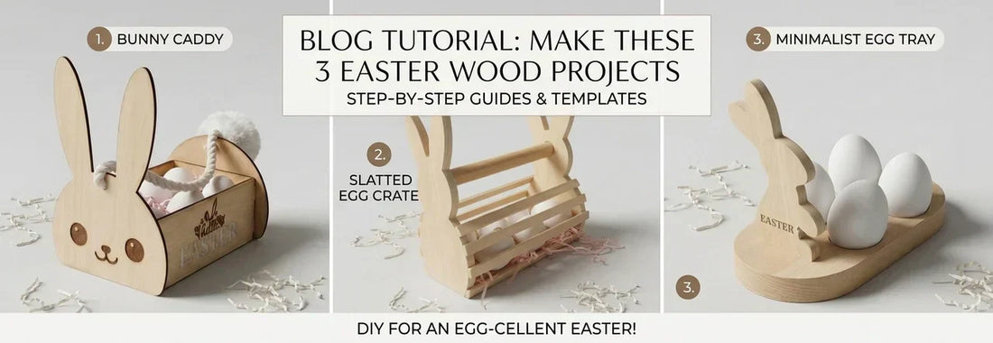[Easter Special] 3 Cute Bunny Woodworking Projects using HiMill D1S CNC & Laser 🐰🥚
