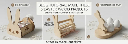 [Easter Special] 3 Cute Bunny Woodworking Projects using HiMill D1S CNC & Laser 🐰🥚
