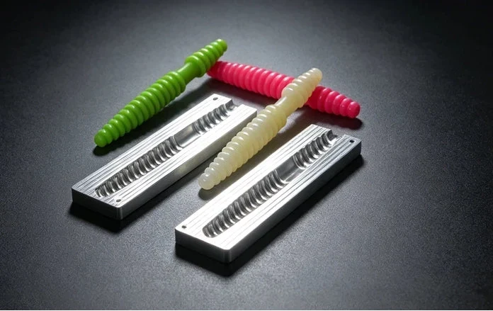 CNC Machining a Two-Part Aluminum Soft Plastic Fishing Lure Mold | MAXMAKE