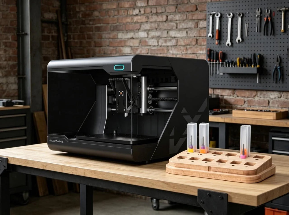 Never Lose a Bit Again! Build a Tiered Wooden CNC Tool Organizer with HiMill D1S 🛠️
