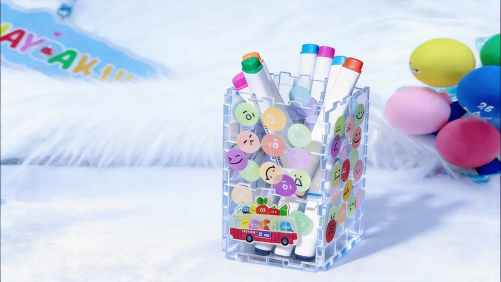 DIY Crystal Clear Acrylic Pen Holder: A HiMill D1S Desktop CNC Challenge🧩✨