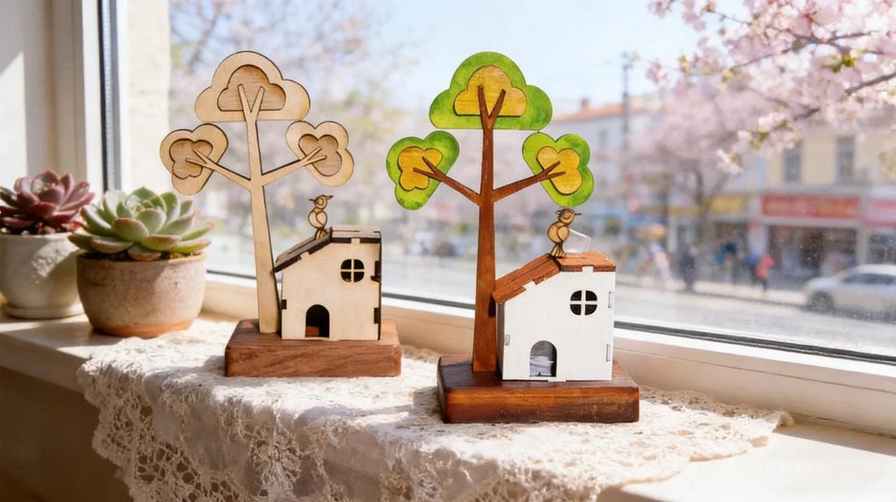 [CNC & Laser Project] Satisfying Build: "Perpetual Woodpecker" Kinetic Art with HiMill D1S 🌳🐦