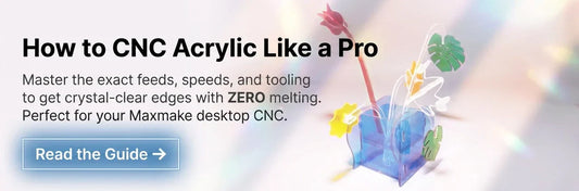 [Desktop CNC Aesthetics] Brighten Up Your Desk! Making Crystal-Clear Acrylic Flowers with HiMill D1S 🌷✨