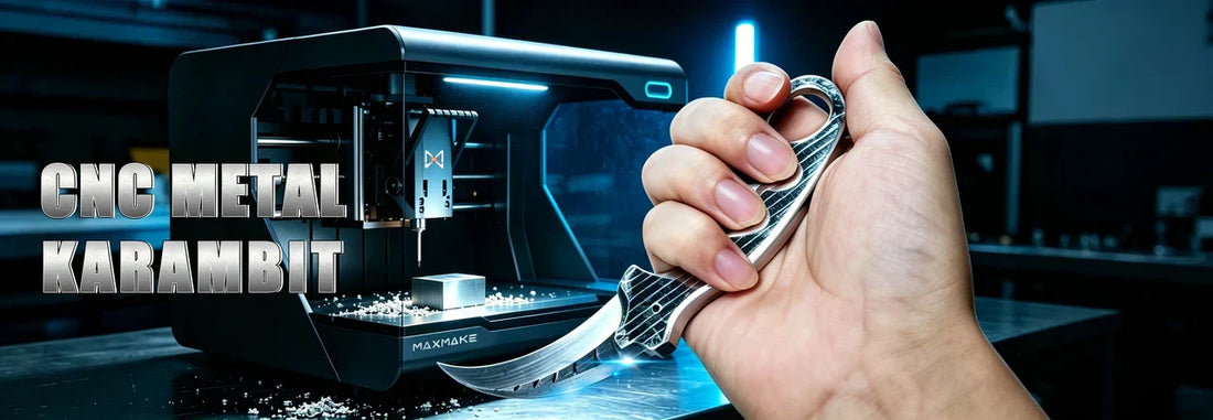 [Metal CNC] How to Machine an Aluminum Tactical Karambit on the HiMill D1S