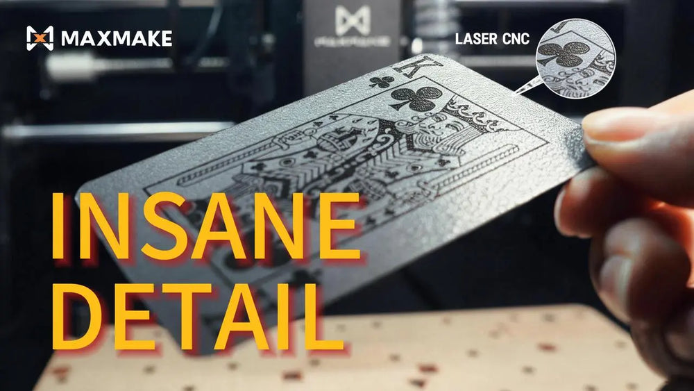 HiMill D1S Project Guide: Laser Etching Custom Black Poker Cards (Dark Aesthetics)♠️🔥