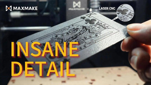 HiMill D1S Project Guide: Laser Etching Custom Black Poker Cards (Dark Aesthetics)♠️🔥