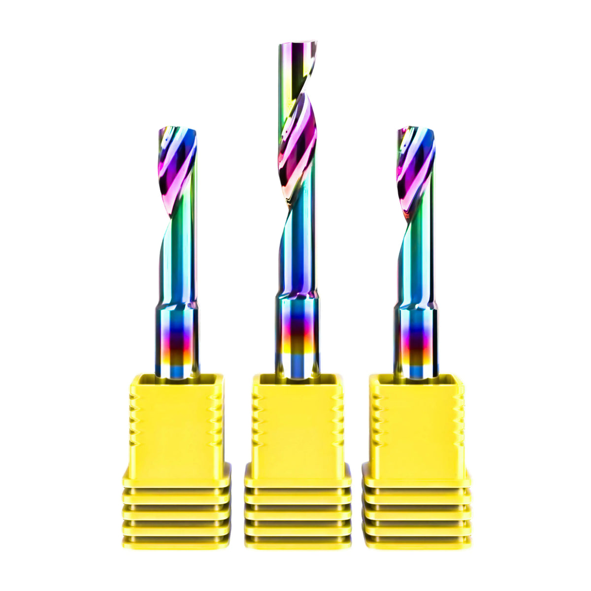 Single Flute (O-Flute) Up-Cut Spiral End Mill for Aluminum- 1/8″ Shank