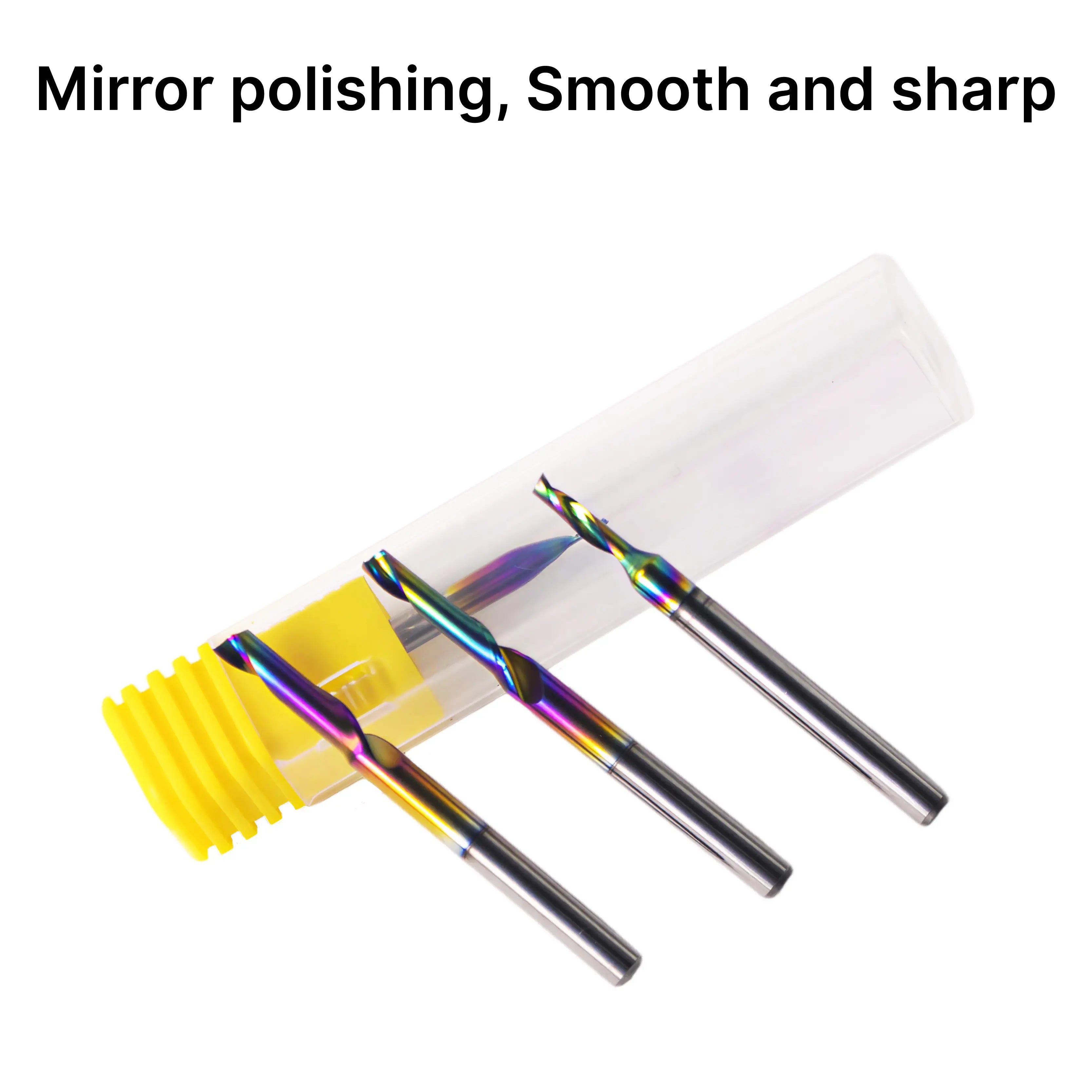 Single Flute (O-Flute) Up-Cut Spiral End Mill for Aluminum- 1/8″ Shank