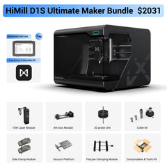HiMill D1S - Pro Desktop CNC with Ball Screws & QTC