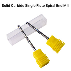 Solid Carbide Single Flute Spiral End Mill