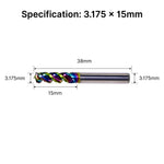 3 Flute (O-Flute) Up-Cut Spiral End Mill forAluminum