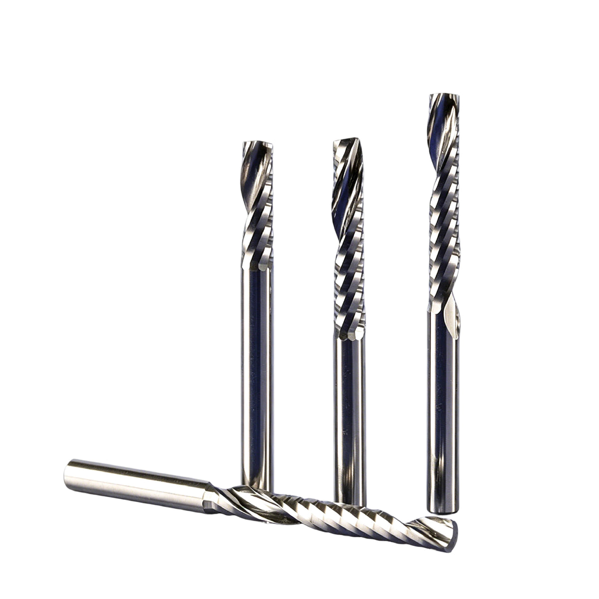 Single Flute (O-Flute) Up-Cut Spiral End Mill for Non-Metals - 4mm (5/32") Shank