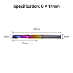 Single Flute (O-Flute) Up-Cut Spiral End Mill for Aluminum-6mm (15/64")Shank
