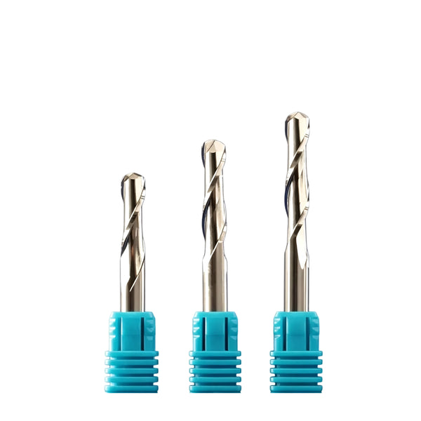 2-Flute Ball Nose End Mill for Wood, Acrylic & Plastics - 6mm (15/64")Shank
