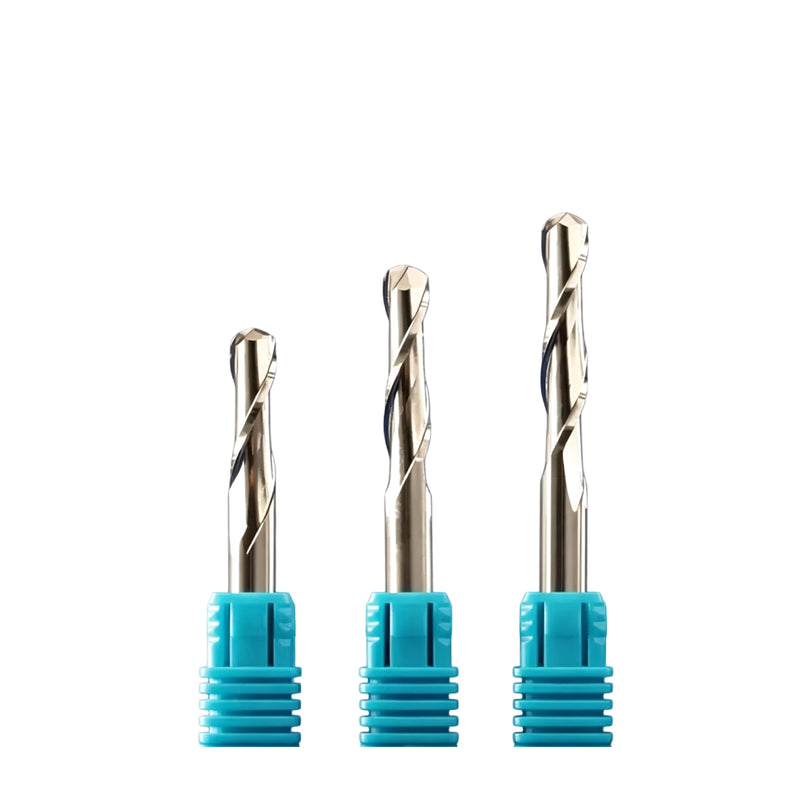 2-Flute Ball Nose End Mill for Wood, Acrylic & Plastics - 6mm (15/64")Shank
