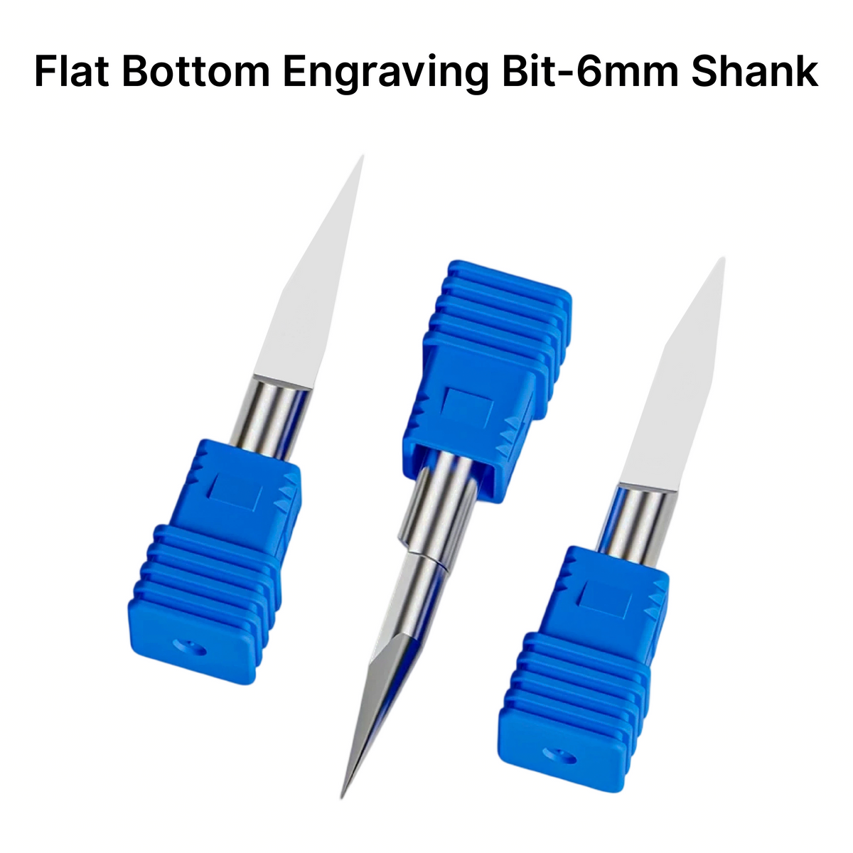Parameter list and size chart for MAXMAKE 6mm flat bottom engraving bits.