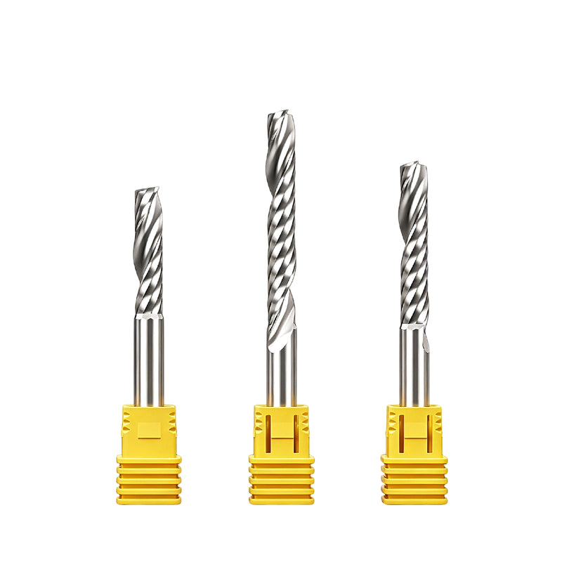 Single Flute (O-Flute) Up-Cut Spiral End Mill for Non-Metals - 6mm (15/64")Shank