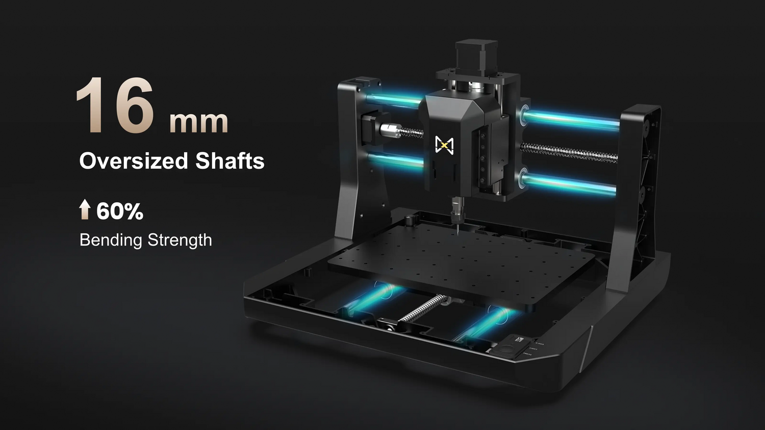 D1-16mm Over sized Shafts 160% Bending Strength