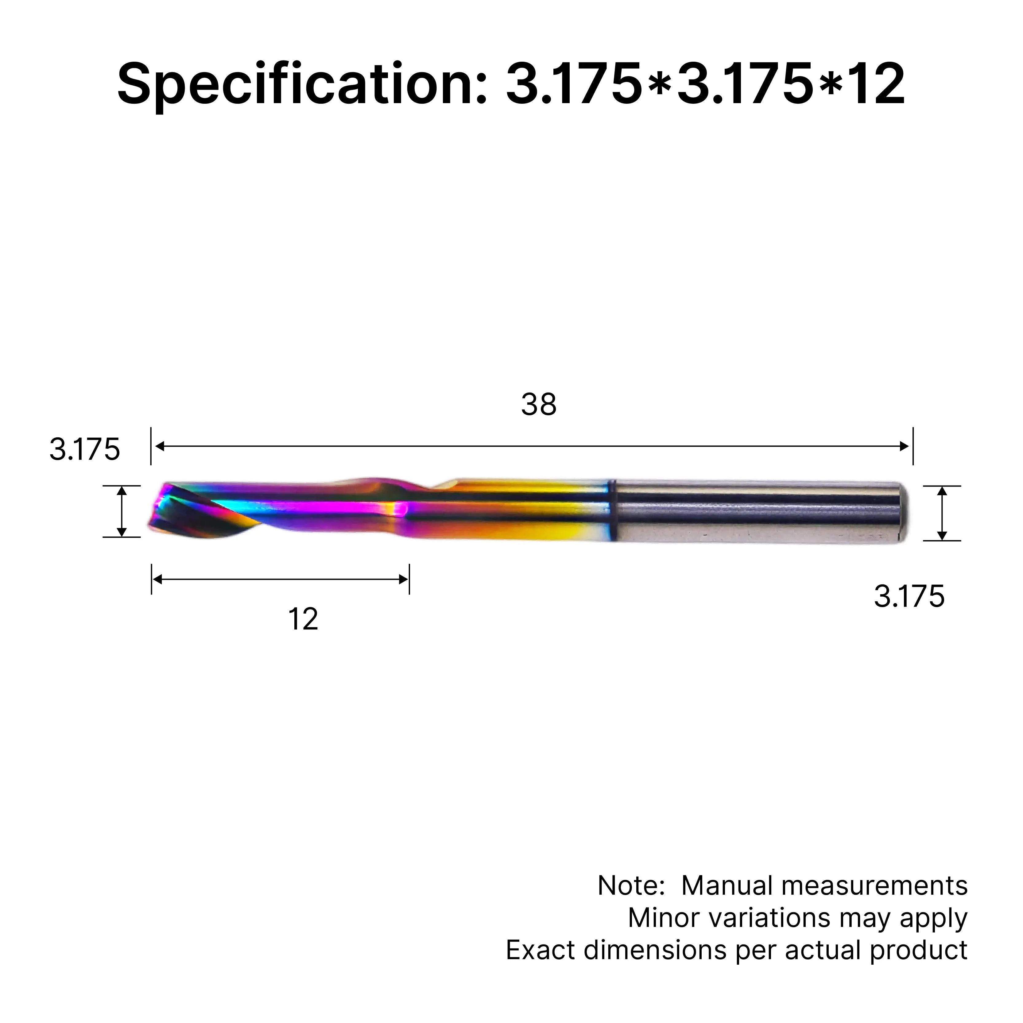 Single Flute (O-Flute) Up-Cut Spiral End Mill for Aluminum- 1/8″ Shank