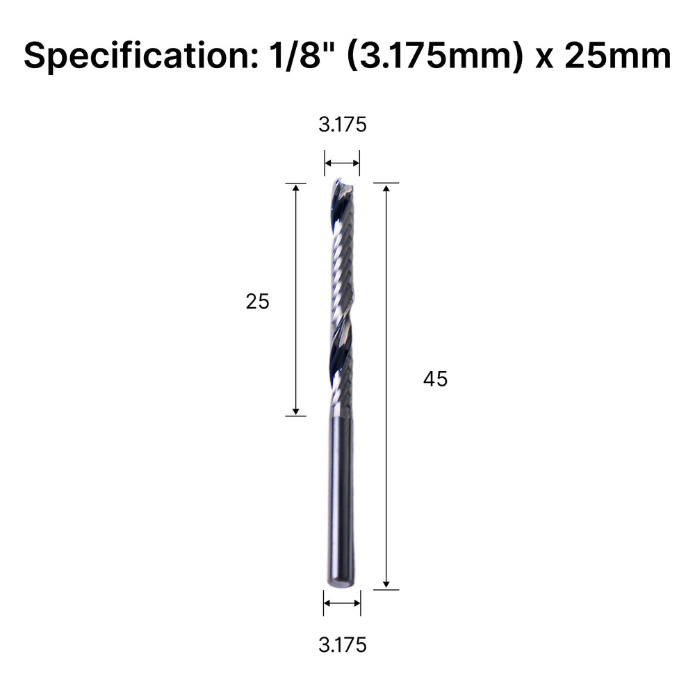  Specification: 1/8" (3.175mm) x 25mm