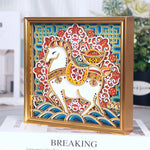 Layered Wood Tabletop Decor | Finished Wooden Display Piece