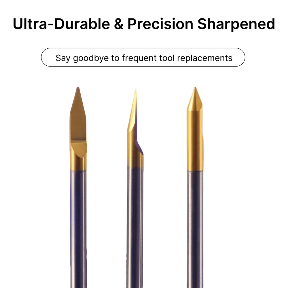 High Hardness Coated Engraving Bits, Wear-Resistant CNC V-Groove Tools for Aluminum and Brass