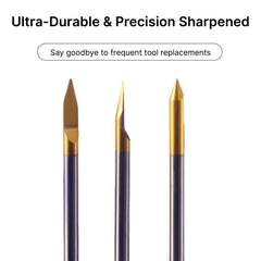 High Hardness Coated Engraving Bits, Wear-Resistant CNC V-Groove Tools for Aluminum and Brass