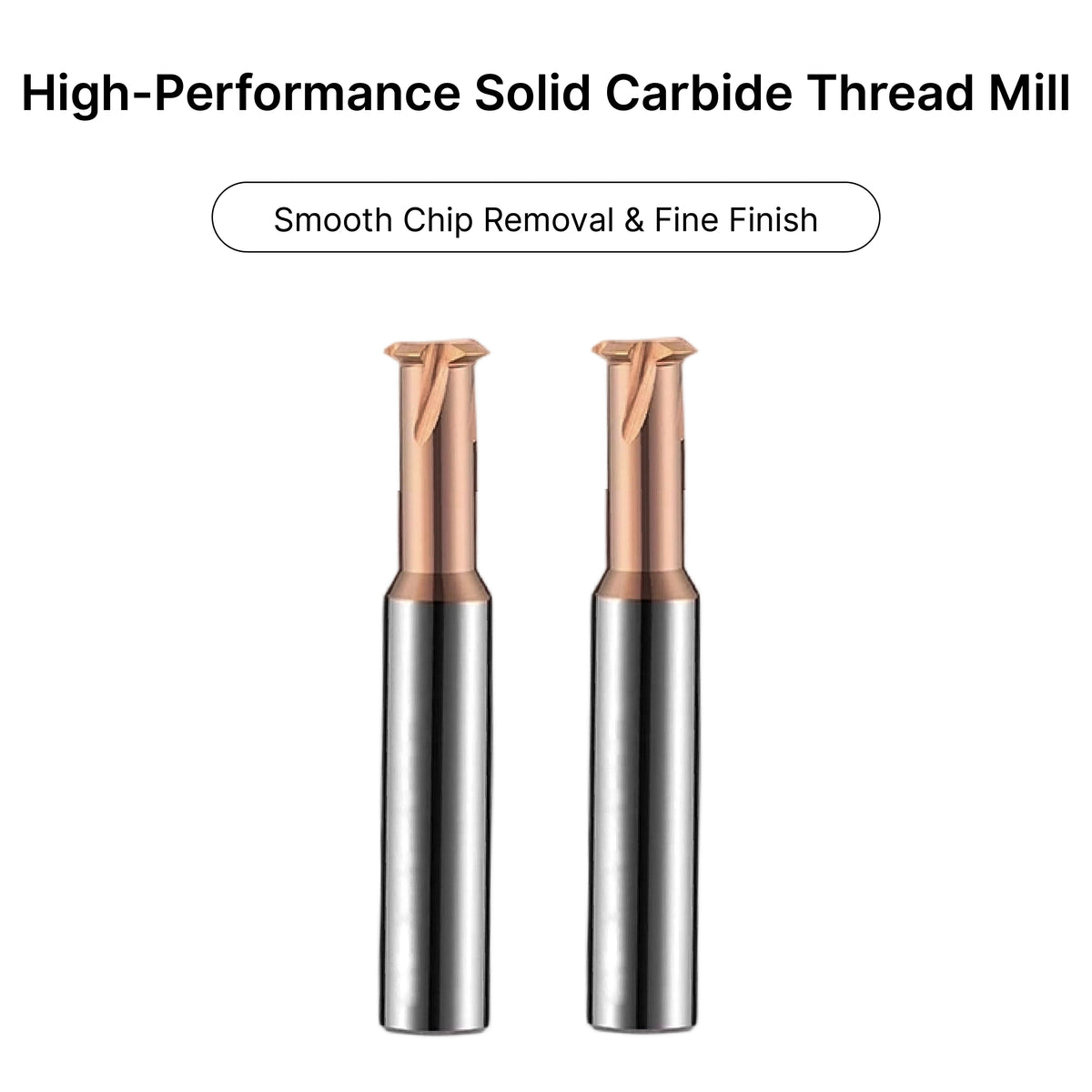 4mm solid carbide thread mills designed for smooth chip removal and fine finishes.