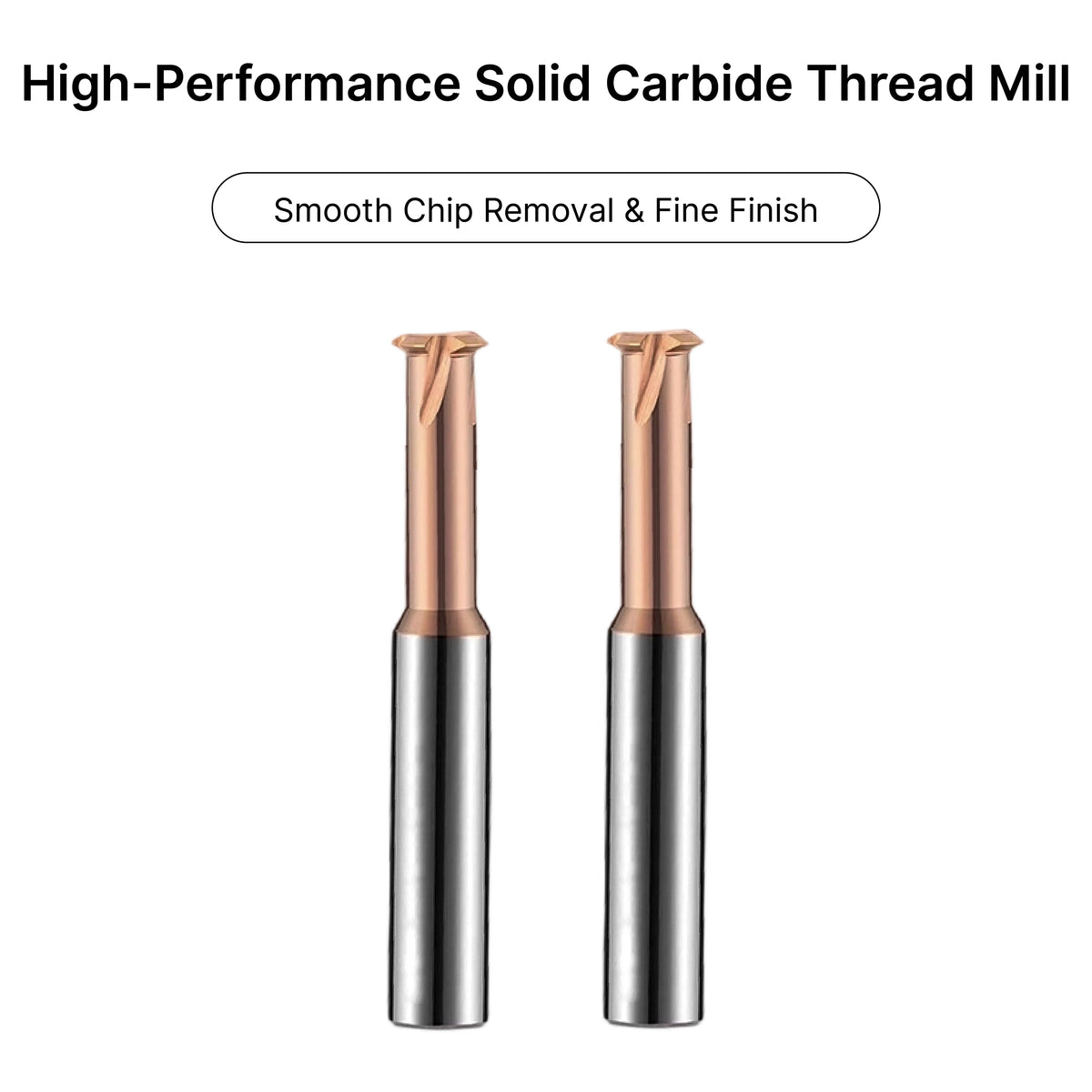 high-performance 6mm solid carbide thread mills designed for smooth chip removal and fine finishes.