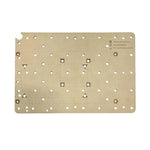 Pre-drilled grid MDF spoilboard for easy workholding and clamping.