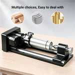 MAXMAKE 4th axis module multiple chuck choices – easy to deal with different workpiece sizes, including external clamping and internal expansion options.