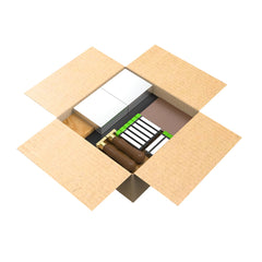 MAXMAKE CNC Starter Kit contents including aluminum, epoxy board, copper-clad laminate, and various CNC router bits for metal and non-metal carving.
