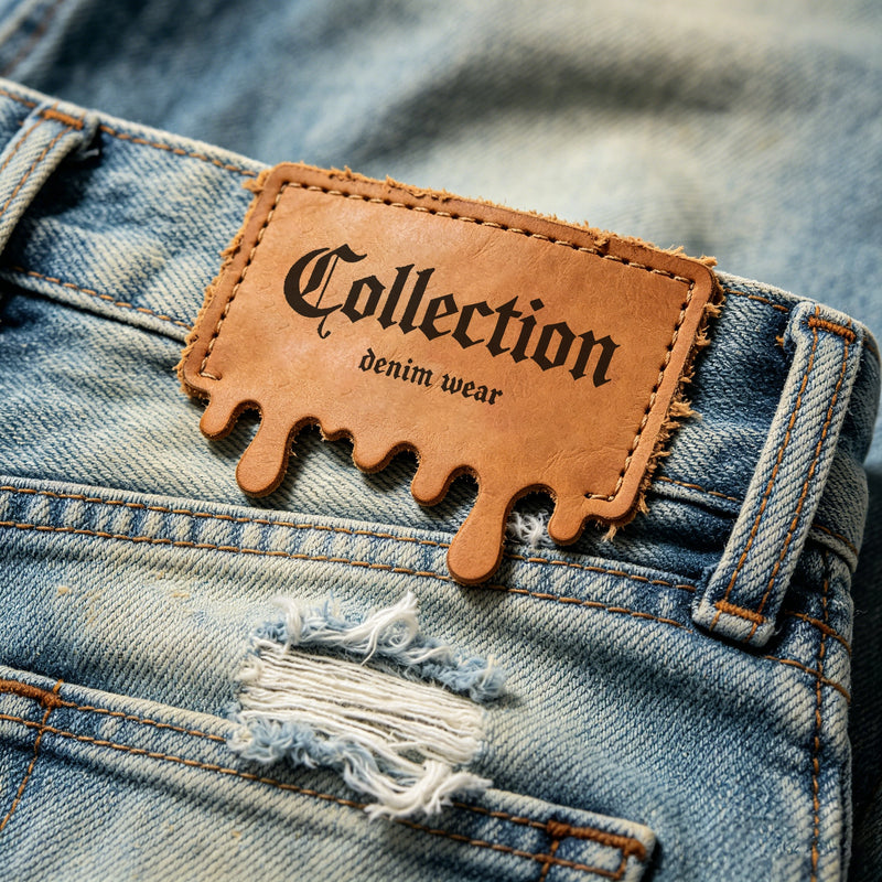 Leather material sample 9