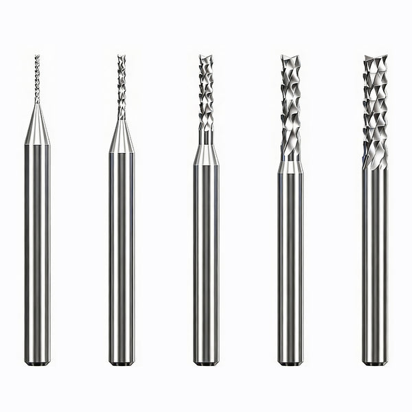 (10pcs)Solid Carbide Corn Teeth PCB Router Bit - 1/8" (3.175mm) Shank