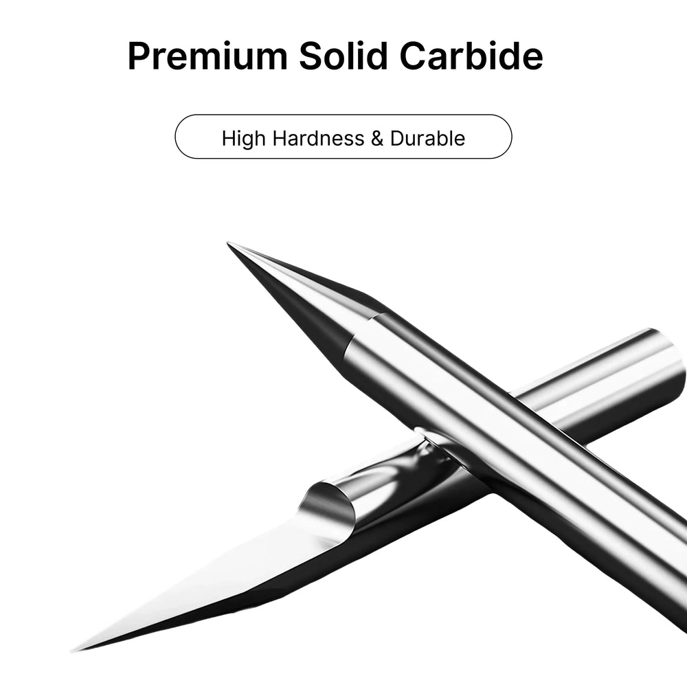 Premium Solid Carbide CNC Engraving Bits, High Hardness Tungsten Steel Router Bits for Long-lasting Use
