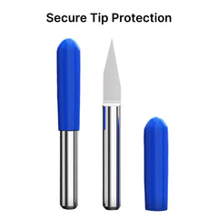 Secure Tip Protection for CNC V-Carve Engraving Bits, Protective Caps for Wood & Acrylic Carbide Tools